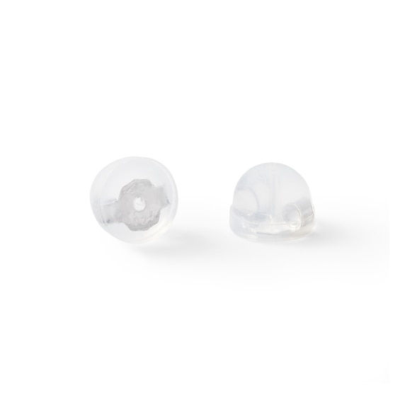 Solid Sterling Silver 10mm CZ Solitaire Studs