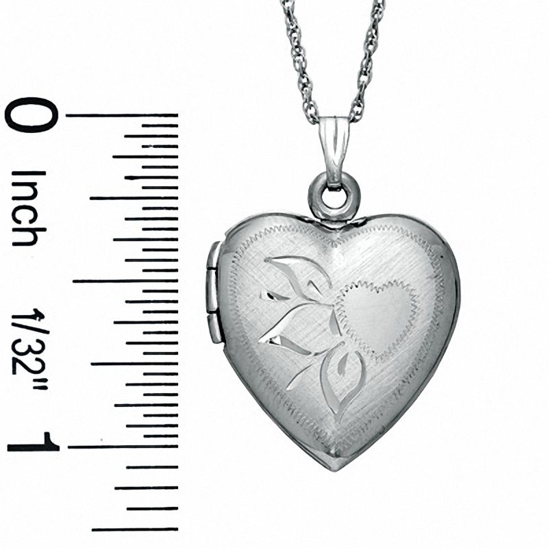 Main Image 2 of Sterling Silver Heart Locket