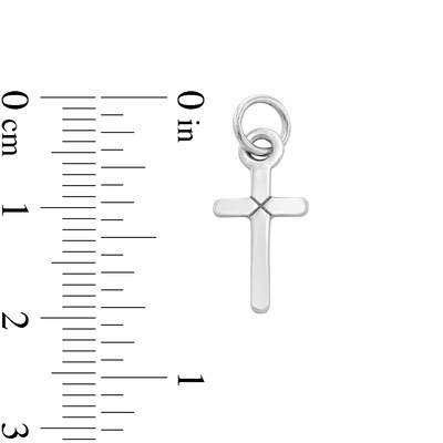 Cross Charm in Sterling Silver