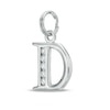 Thumbnail Image 1 of Cubic Zirconia Small Initial "D" Charm in Sterling Silver