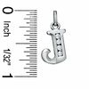 Thumbnail Image 1 of Cubic Zirconia Initial "J" Charm in Sterling Silver