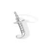 Thumbnail Image 3 of Cubic Zirconia Initial "J" Charm in Sterling Silver