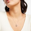 Thumbnail Image 2 of Cubic Zirconia Small Initial "M" Charm in Sterling Silver