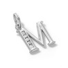 Thumbnail Image 2 of Cubic Zirconia Small Initial "M" Charm in Sterling Silver