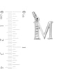 Thumbnail Image 4 of Cubic Zirconia Small Initial "M" Charm in Sterling Silver