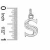Thumbnail Image 2 of Cubic Zirconia Small Initial "S" Charm in Sterling Silver