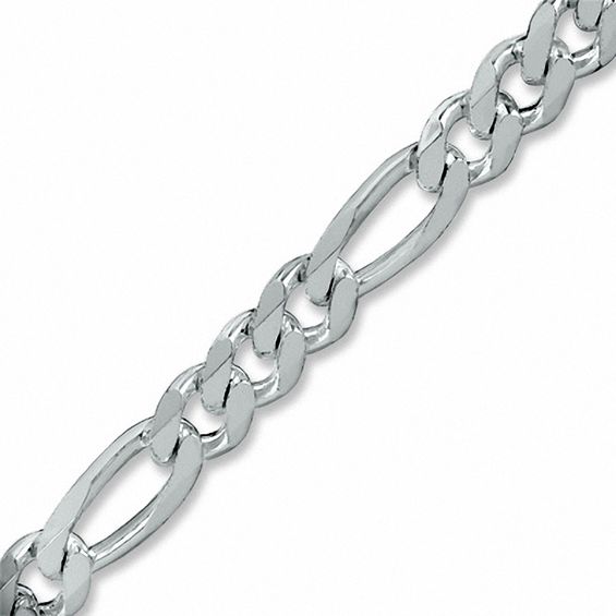Gauge Figaro Chain Bracelet in Sterling Silver