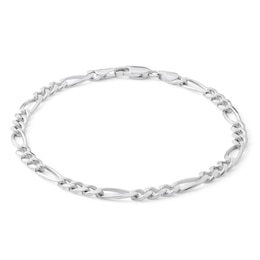 Made in Italy 120 Gauge Figaro Chain Bracelet in Sterling Silver - 8&quot;