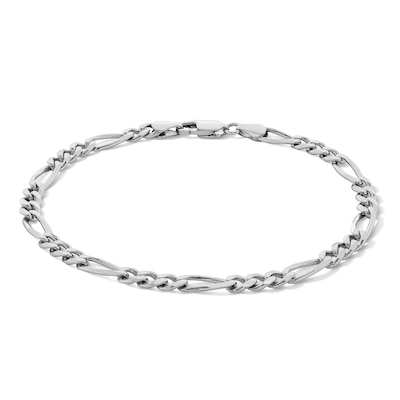 Made in Italy 120 Gauge Figaro Chain Bracelet in Sterling Silver - 8"