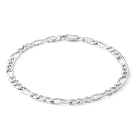 Made in Italy Gauge Figaro Chain Bracelet in Sterling Silver