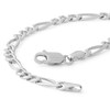 Made in Italy 120 Gauge Figaro Chain Bracelet in Sterling Silver - 8"
