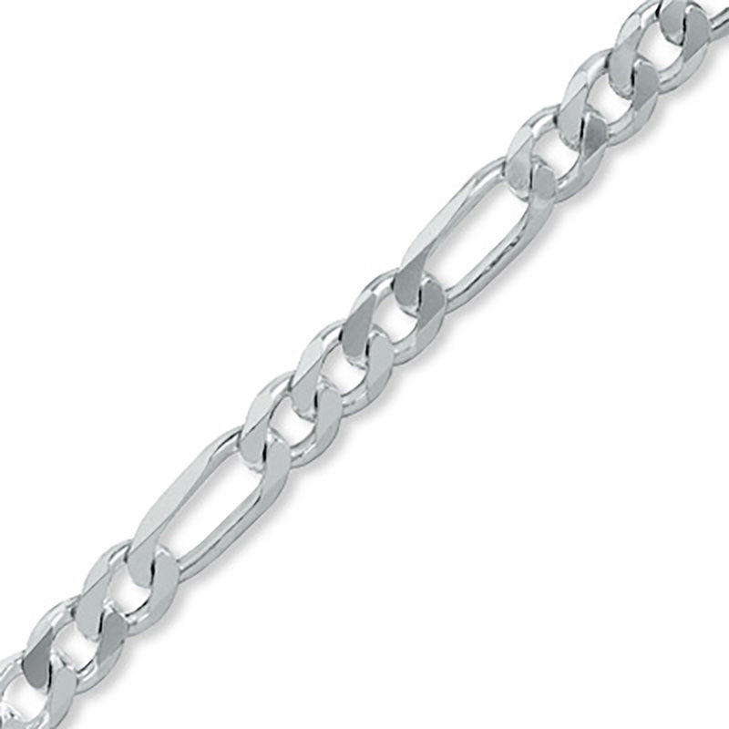Main Image 1 of 220 Gauge Figaro Chain Bracelet in Sterling Silver - 9"