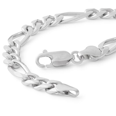 Made in Italy 180 Gauge Figaro Chain Bracelet in Sterling Silver - 8"