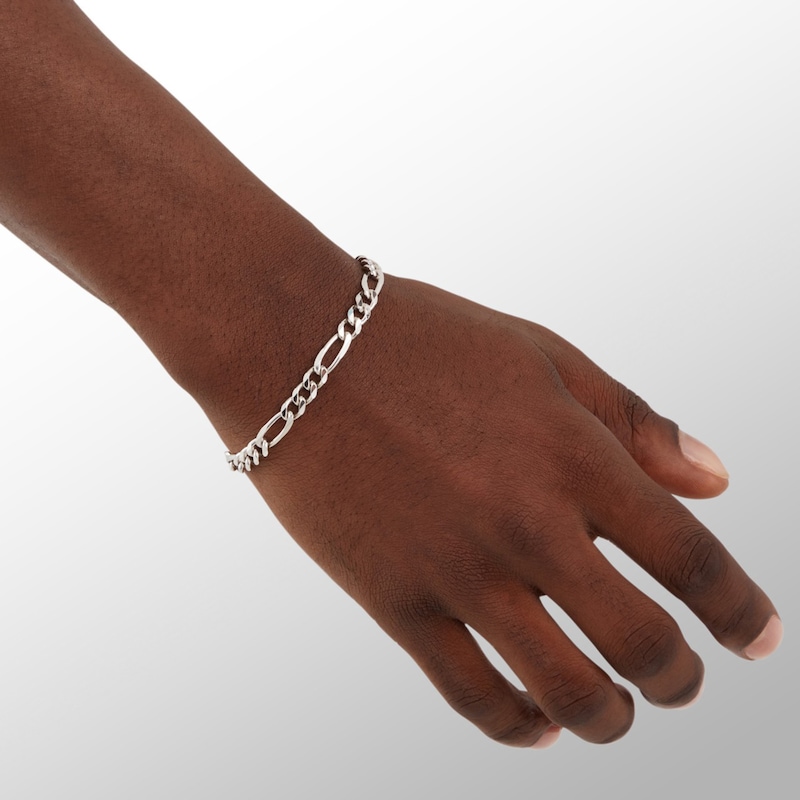 Made in Italy 180 Gauge Figaro Chain Bracelet in Sterling Silver - 8"