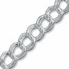 Thumbnail Image 1 of Sterling Silver 100 Gauge Link Charm Bracelet - 8"