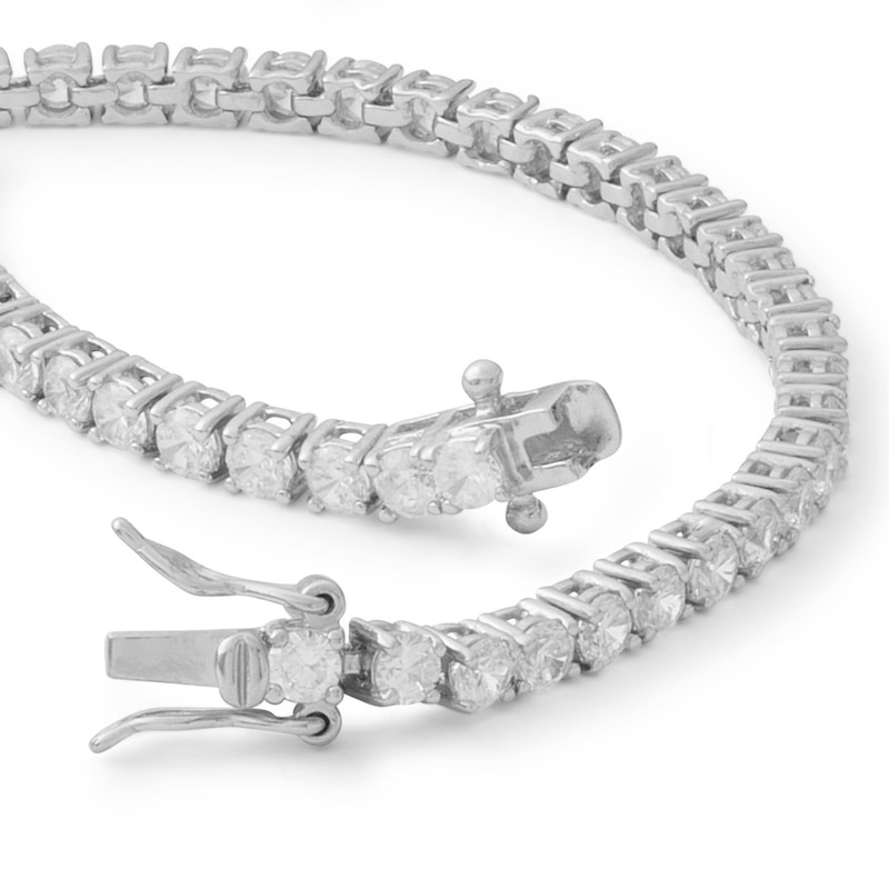 Cubic Zirconia Tennis Bracelet in Sterling Silver