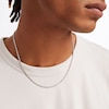 Thumbnail Image 2 of Sterling Silver Diamond-Cut Solid Rope Chain Made in Italy - 20"