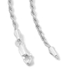 Thumbnail Image 3 of Sterling Silver Diamond-Cut Solid Rope Chain Made in Italy - 20"