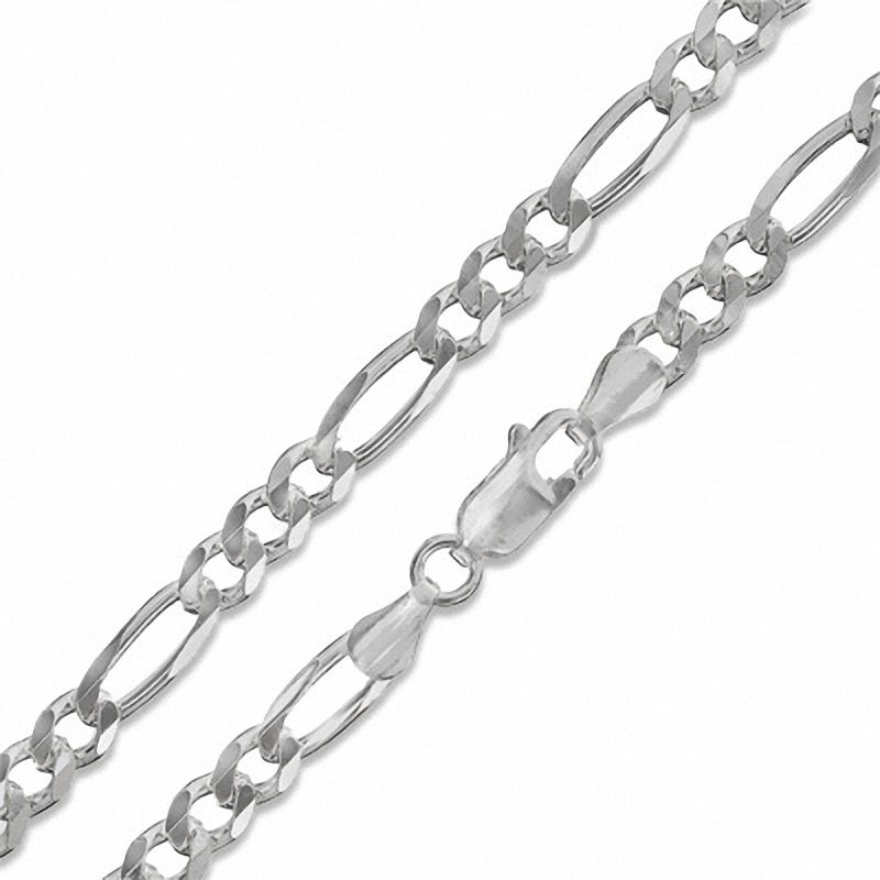 Made in Italy 120 Gauge Figaro Chain Necklace in Sterling Silver - 22"