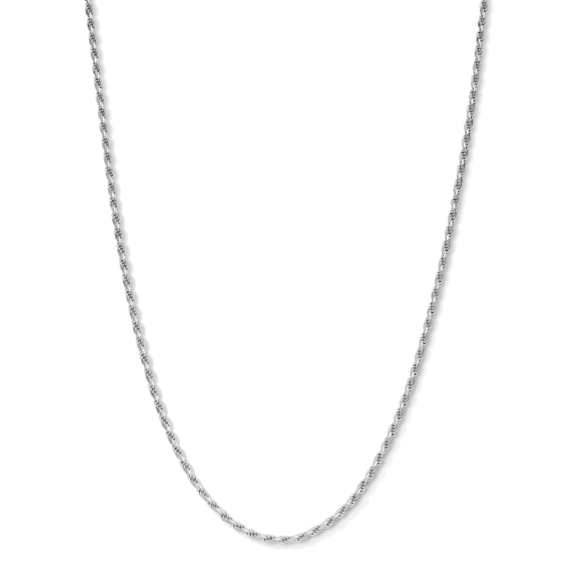 Sterling Silver Diamond-Cut Rope Chain Made in Italy
