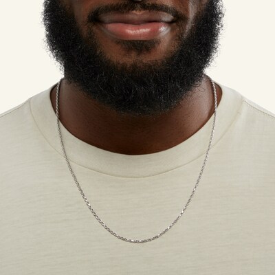 Sterling Silver Diamond-Cut Rope Chain Made in Italy