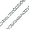 Thumbnail Image 0 of Made in Italy 220 Gauge Figaro Chain Necklace in Sterling Silver - 30"