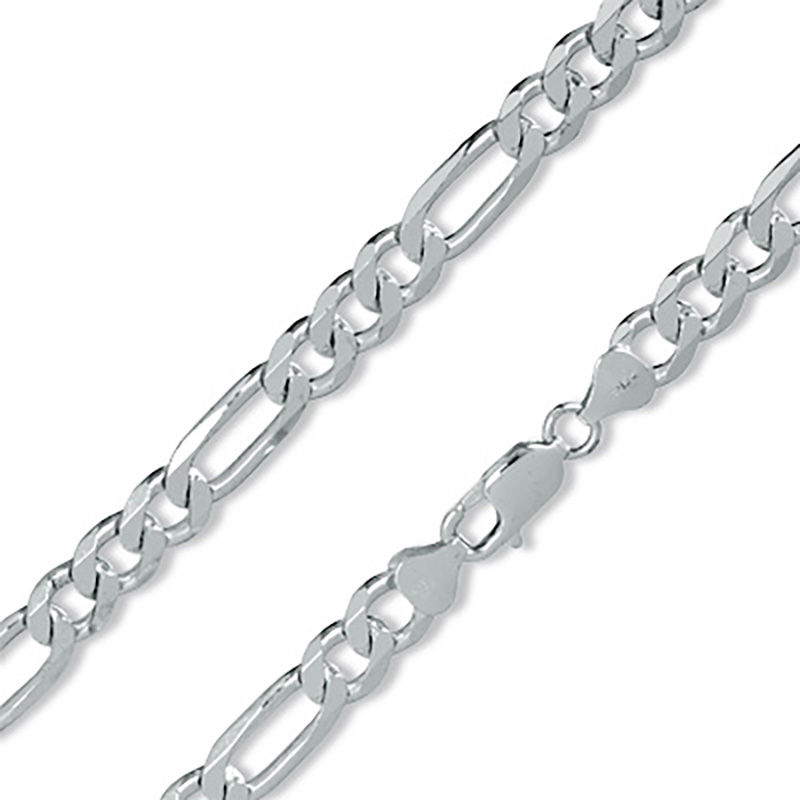 Made in Italy 220 Gauge Figaro Chain Necklace in Sterling Silver - 30"