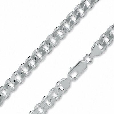 Made in Italy Gauge Curb Chain Necklace in Sterling Silver