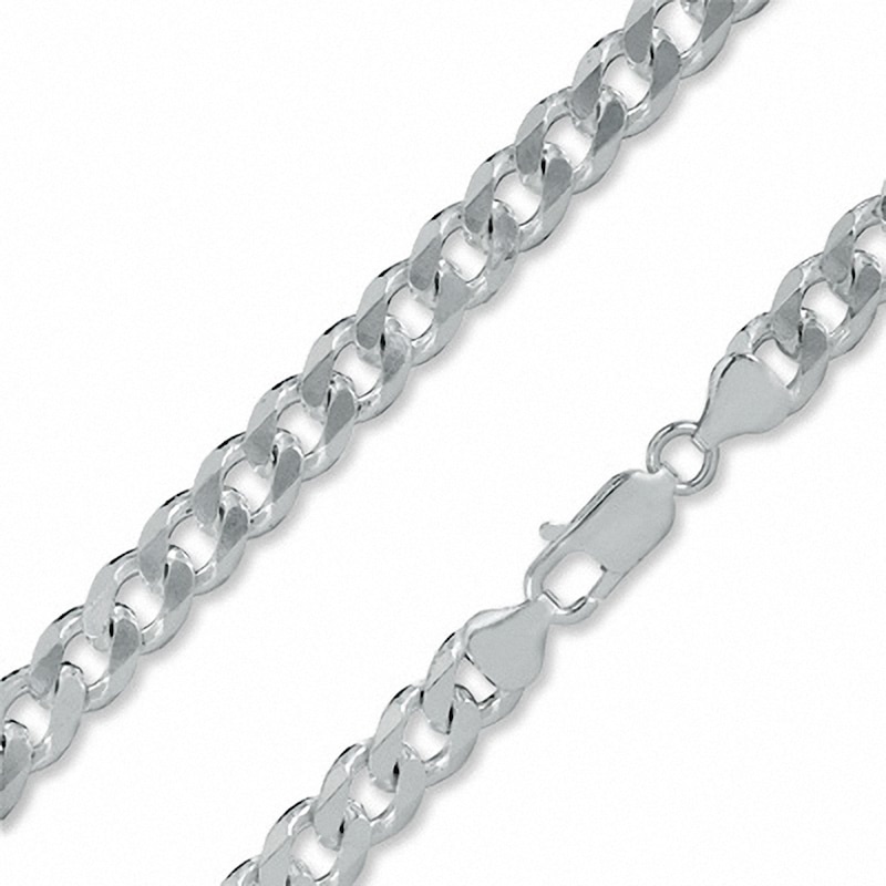 Made in Italy Gauge Curb Chain Necklace in Sterling Silver