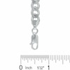 Thumbnail Image 1 of Made in Italy 220 Gauge Curb Chain Necklace in Sterling Silver - 22"