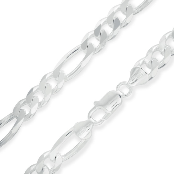 Sterling Silver 220 Gauge Figaro Chain Necklace