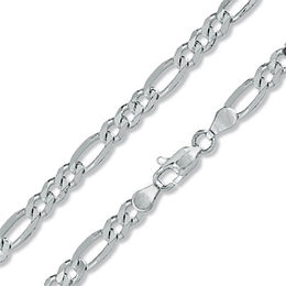 Made in Italy 120 Gauge Figaro Chain Necklace in Sterling Silver - 24&quot;