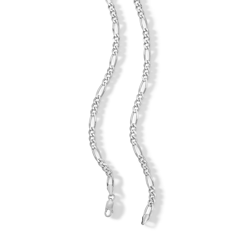 Main Image 3 of Made in Italy 120 Gauge Figaro Chain Necklace in Sterling Silver - 24"