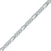 Thumbnail Image 1 of 080 Gauge Figaro Chain Necklace in Sterling Silver - 24"
