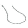 Thumbnail Image 2 of 080 Gauge Figaro Chain Necklace in Sterling Silver - 24"