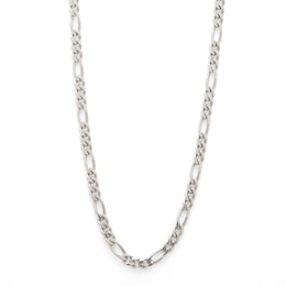 Made in Italy 100 Gauge Figaro Chain Necklace in Solid Sterling Silver - 20&quot;