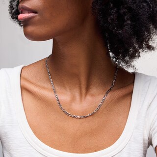 Sterling Silver Figaro Chain Made in Italy