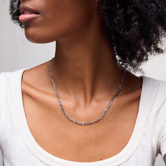 Sterling Silver Figaro Chain Made in Italy
