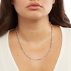 Thumbnail Image 2 of Made in Italy 100 Gauge Figaro Chain Necklace in Solid Sterling Silver - 20"