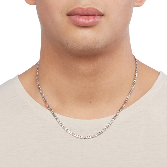 Sterling Silver Figaro Chain Made in Italy