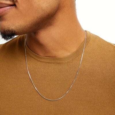 Sterling Silver Box Chain Made in Italy
