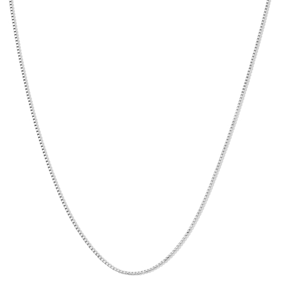 Made in Italy Gauge Box Chain Necklace in Solid Sterling Silver