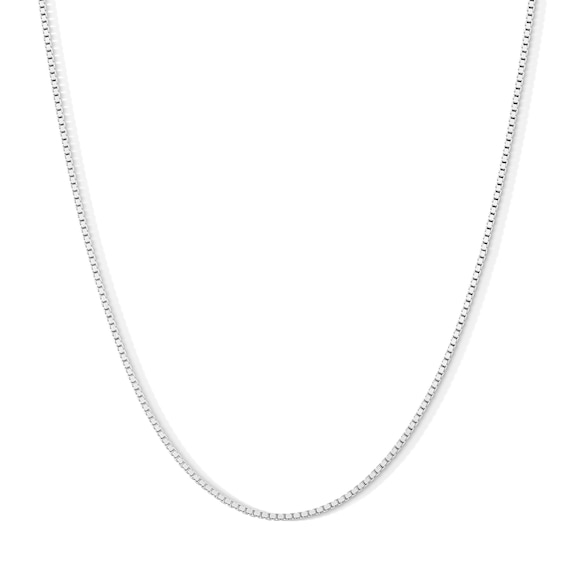 Made in Italy Gauge Box Chain Necklace in Solid Sterling Silver