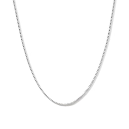 Made in Italy 015 Gauge Box Chain Necklace in Solid Sterling Silver - 16&quot;
