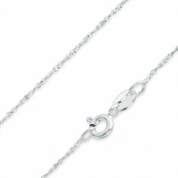Made in Italy 035 Gauge Twisted Serpentine Chain Necklace in Sterling Silver - 16&quot;