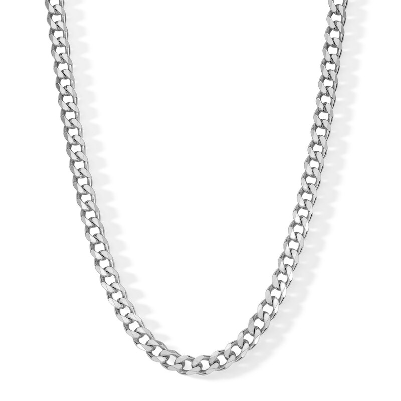 Made in Italy 150 Gauge Curb Chain Necklace in Solid Sterling Silver - 24"