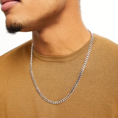 Sterling Silver Curb Chain Made in Italy
