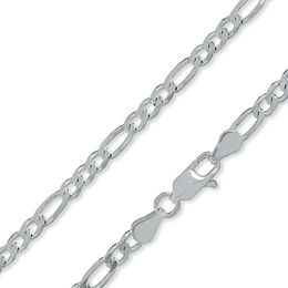 Made in Italy 100 Gauge Figaro Chain Necklace in Solid Sterling Silver - 18&quot;