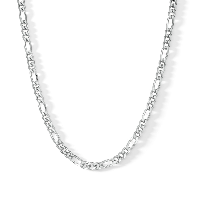 Main Image 1 of Sterling Silver Figaro Chain Made in Italy - 18"