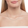 Thumbnail Image 2 of Sterling Silver Diamond-Cut Rope Chain Made in Italy - 16"